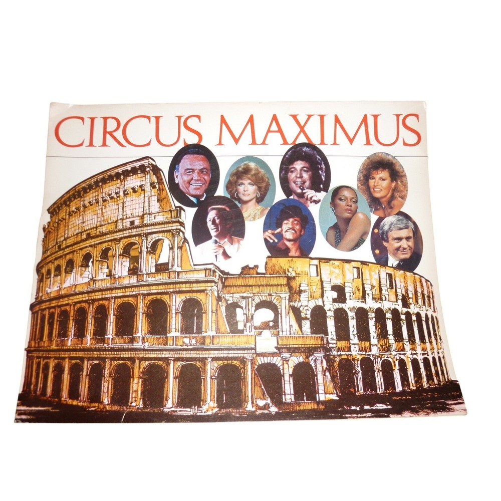 Vintage Caesars Palace Circus Maximus Wine‎ Menu Frank Sinatra Sammy Davis Jr